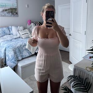 Francesca's Collections Pink Romper